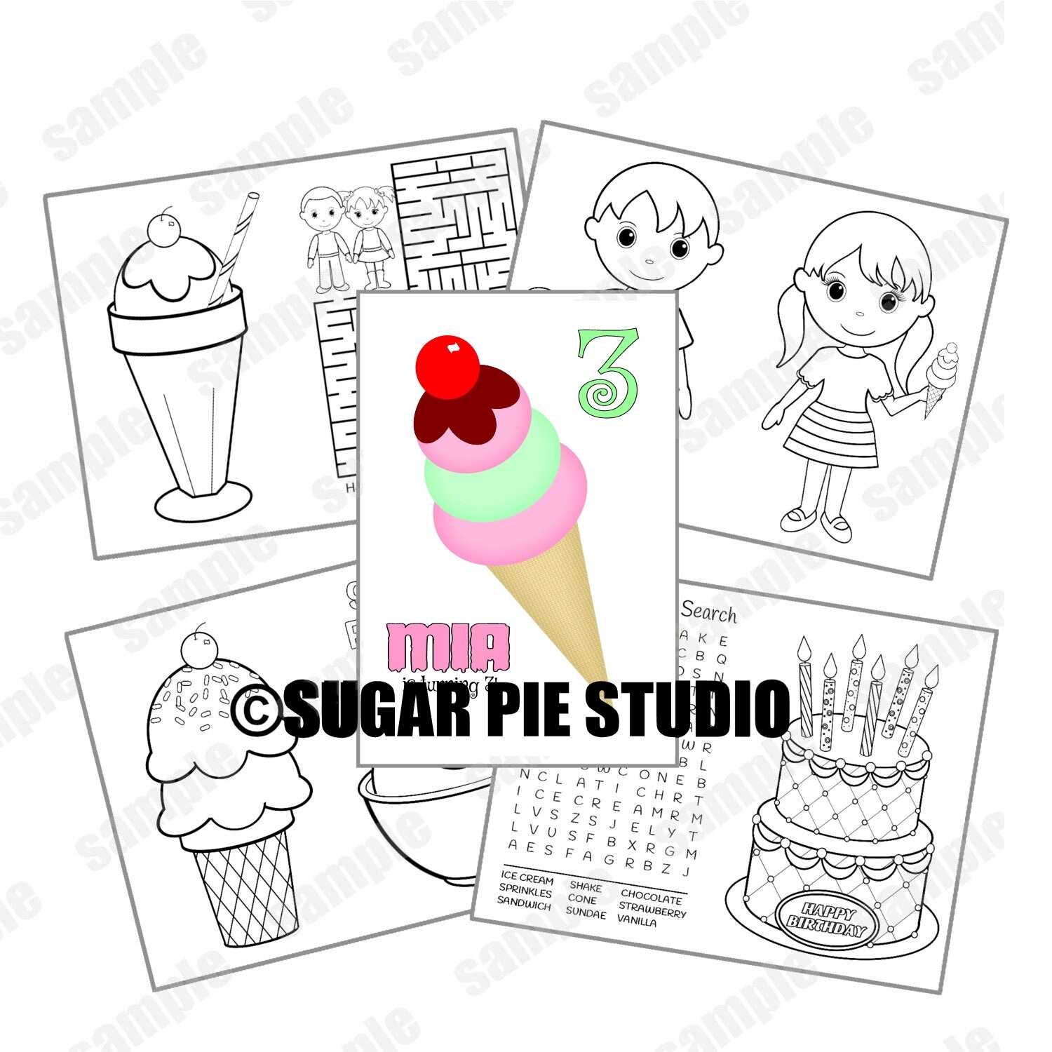 Ice product Sweets coloring match reserve goody baggage PDF or image about Ice Cream Template Printable identified as Ice product Sweets coloring sport reserve goody baggage PDF or