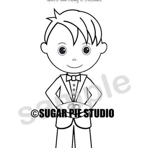 Personalized Printable Flowergirl Wedding Party Favor childrens kids coloring page book activity PDF or JPEG file image 2