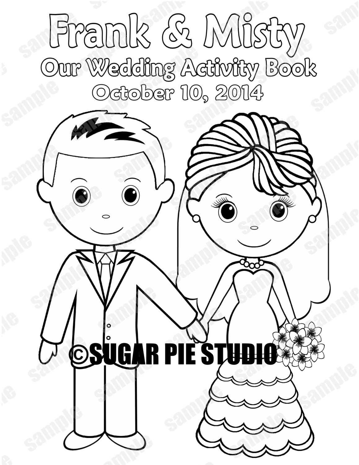 Personalized Printable Bride Groom Wedding Party Favor Etsy