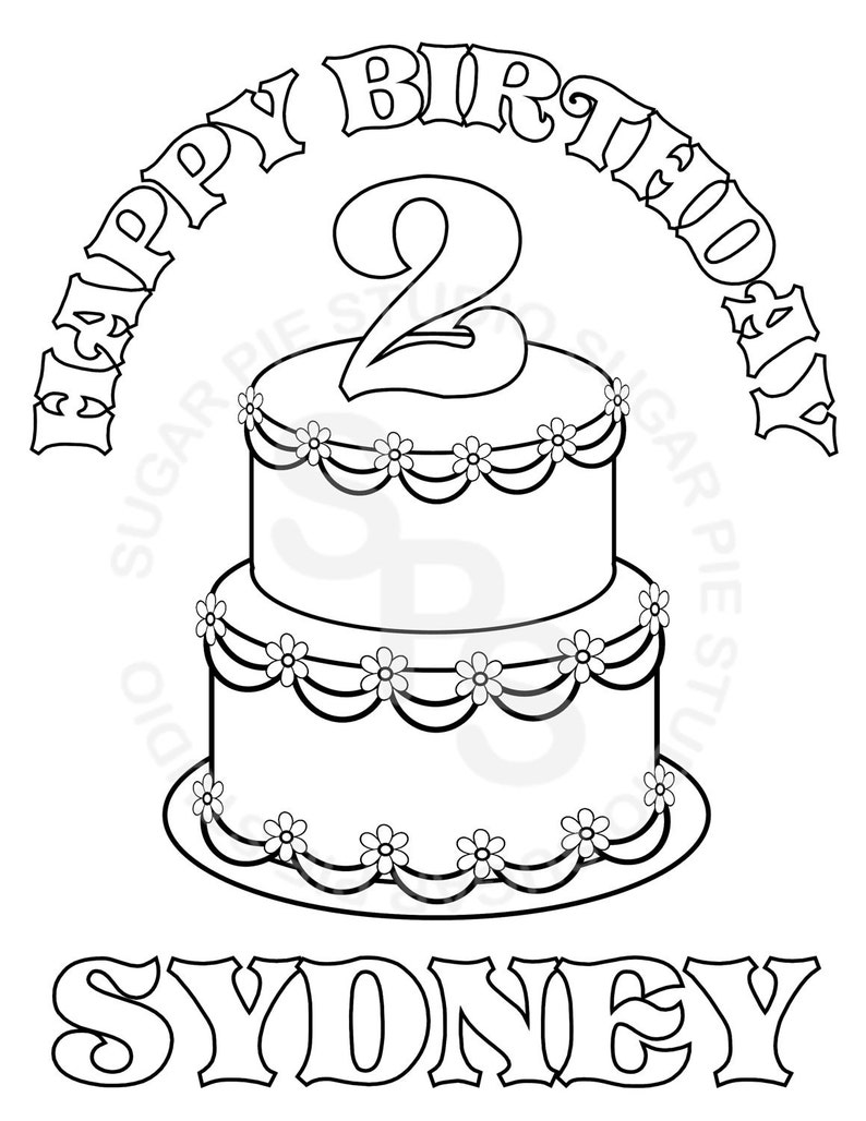 Personalized Princess Coloring Page Birthday Party Favor Colouring Activity Sheet Personalized Printable Template image 1