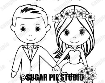 Personalized Same sex wedding activity coloring book wedding favor Kids 8.5  x 11 PDF or JPEG TEMPLATE