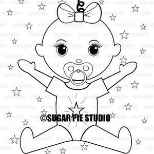Baby Shower Party Favor Kinder Kinder Malseite Aktivität Malvorlage Twinkle Twinkle kleiner Stern PDF oder JPEG Datei