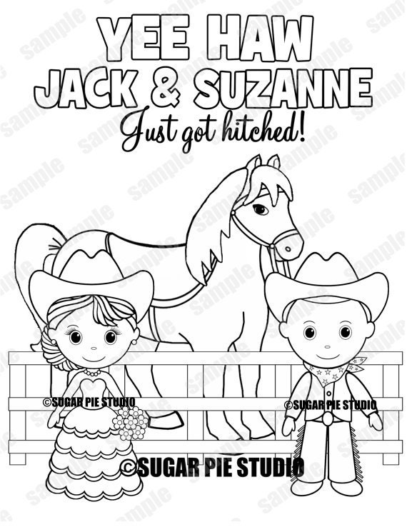 country western farm wedding party favor childrens kids
