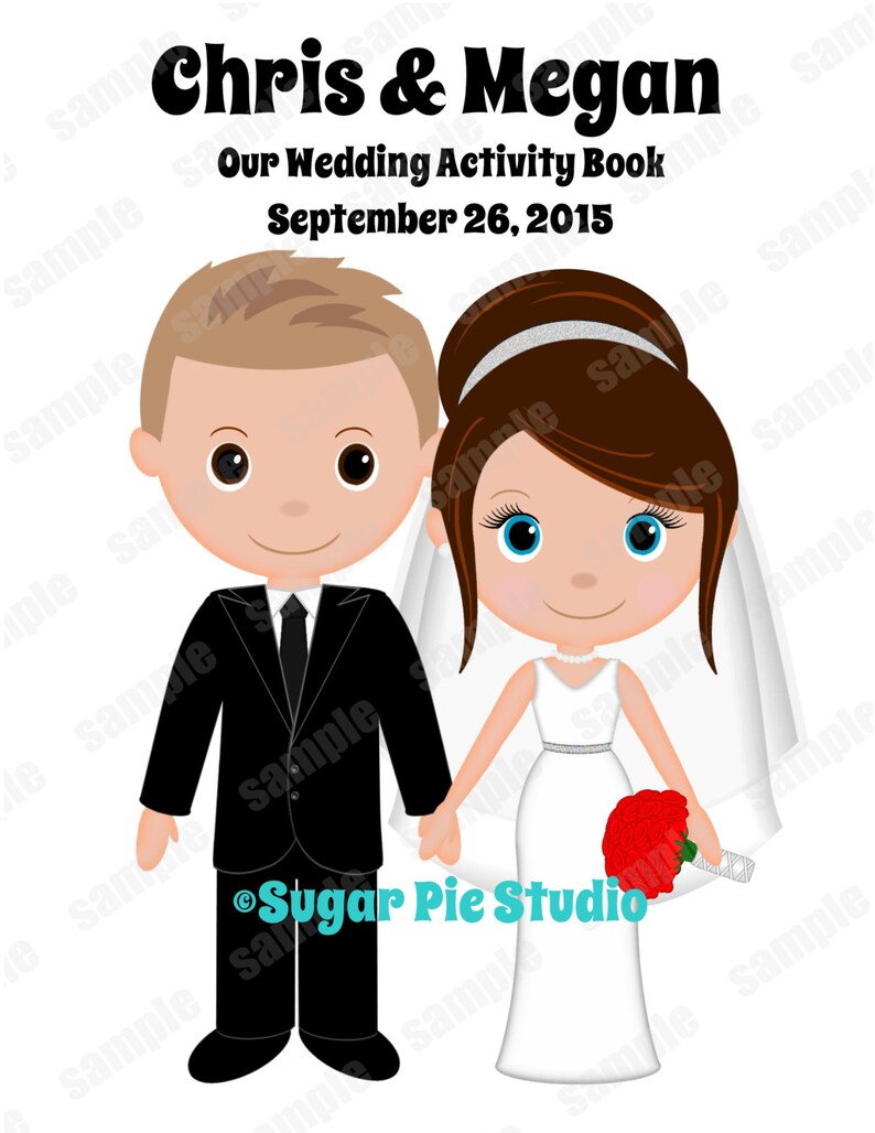Download Party Supplies Wedding Coloring Book Personalized Childrens Kids Favor Activity Printable Digital File Pdf Or Jpeg Template Paper Party Supplies
