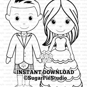 WEDDING COLORING Page - Kilt - Kids table activity favor - Colouring sheet - Placemat - Instant Download - Do it yourself - PDF file