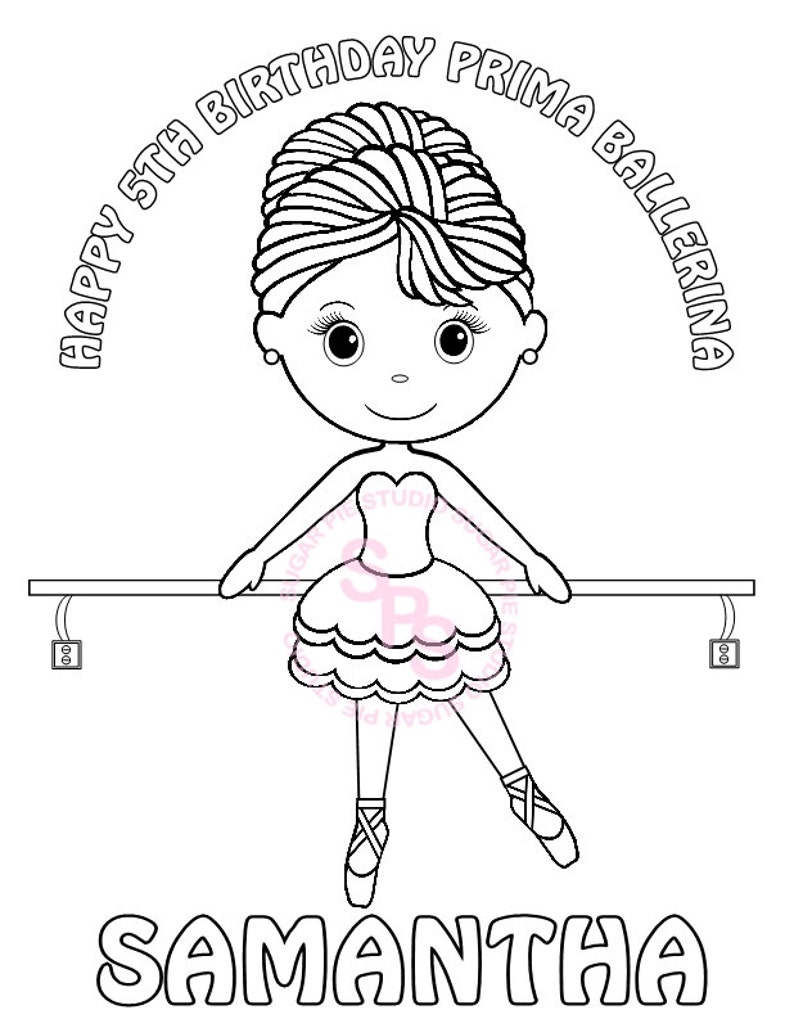 prima ballerina zum ausmalen