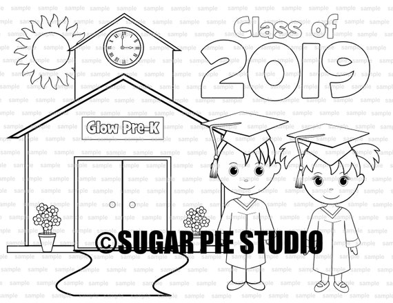 Graduation Coloring Page Party Favor Or Classroom Party PDF Etsy Graduation Coloring Page Party Favor Or Classroom Party PDF Etsy