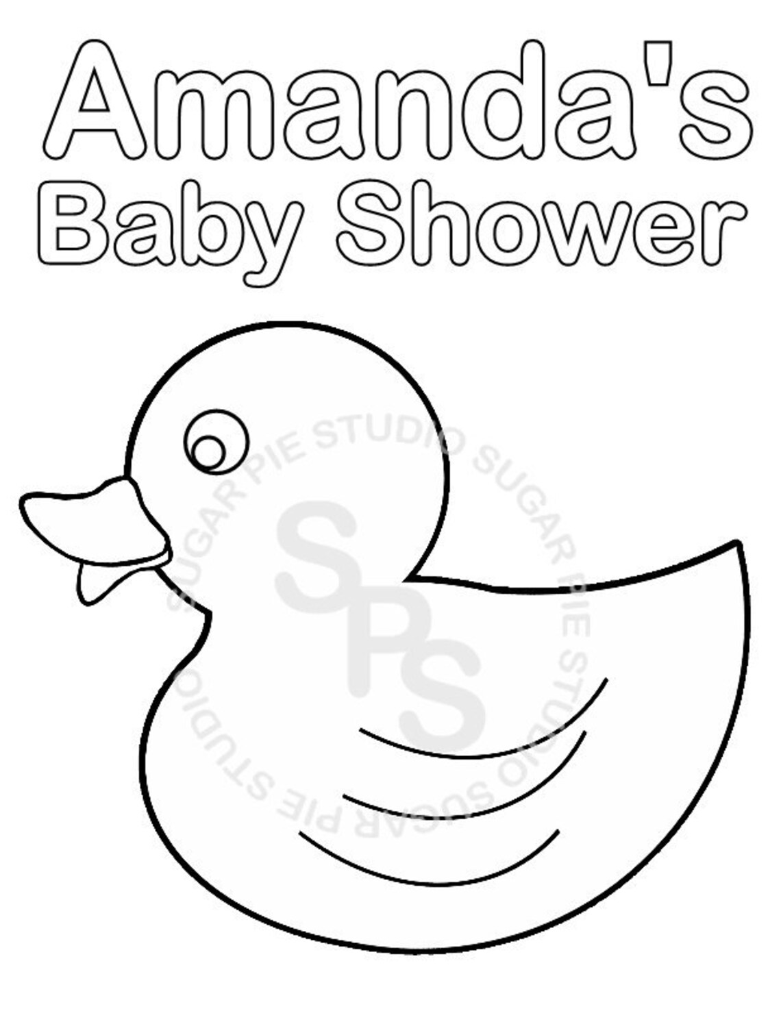 Personalized Printable Baby Shower Favor Childrens Kids | Etsy