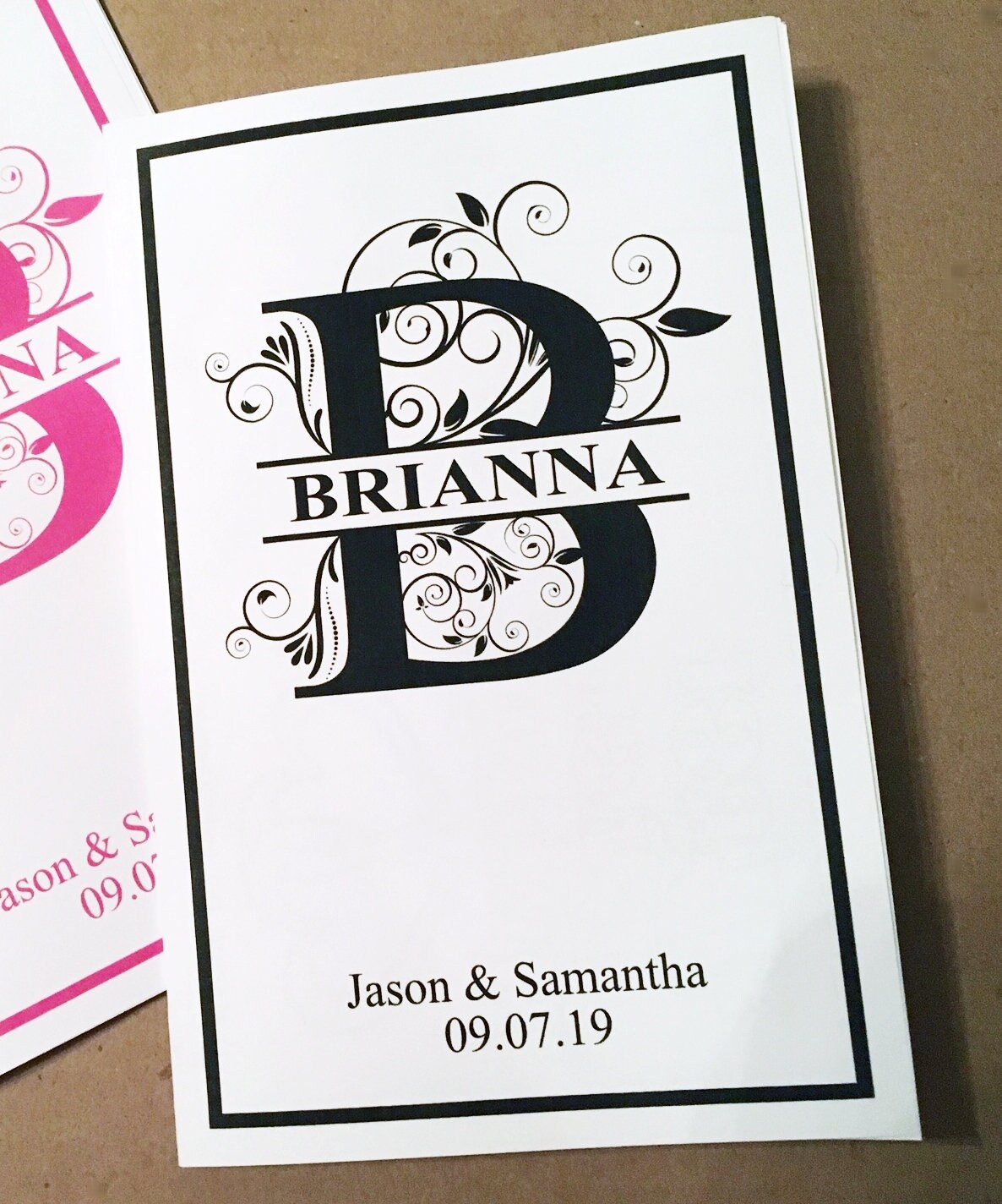 Download Elegant Wedding coloring book activity Reception Monogram childrens Favor Kids table ...