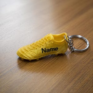 Personalized Soccer Boot Keychain, Custom Name Football Cleat Keyring, Gift for Soccer Players, Sports Gift, Team Gift