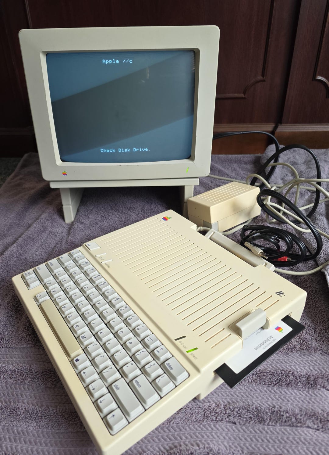 Vintage Apple LLC 1984 1st Personal Computer and Apple Monochrome ...