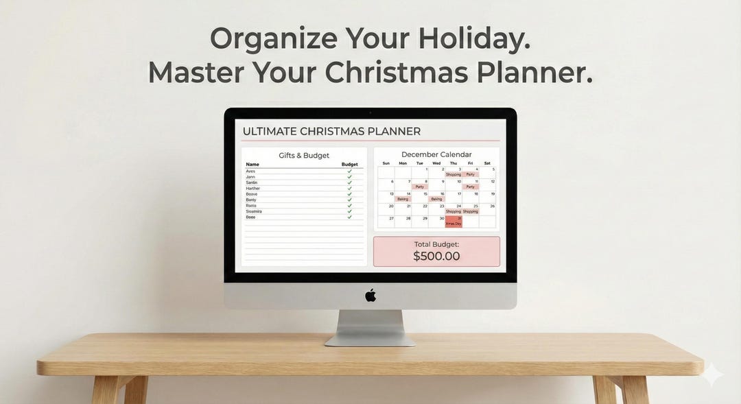 Christmas Planner Printable | Holiday Organizer (instant Download PDF ...