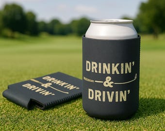 Drinkin' & Drivin' Can Cooler - Neoprene Rubber Beverage Insulator