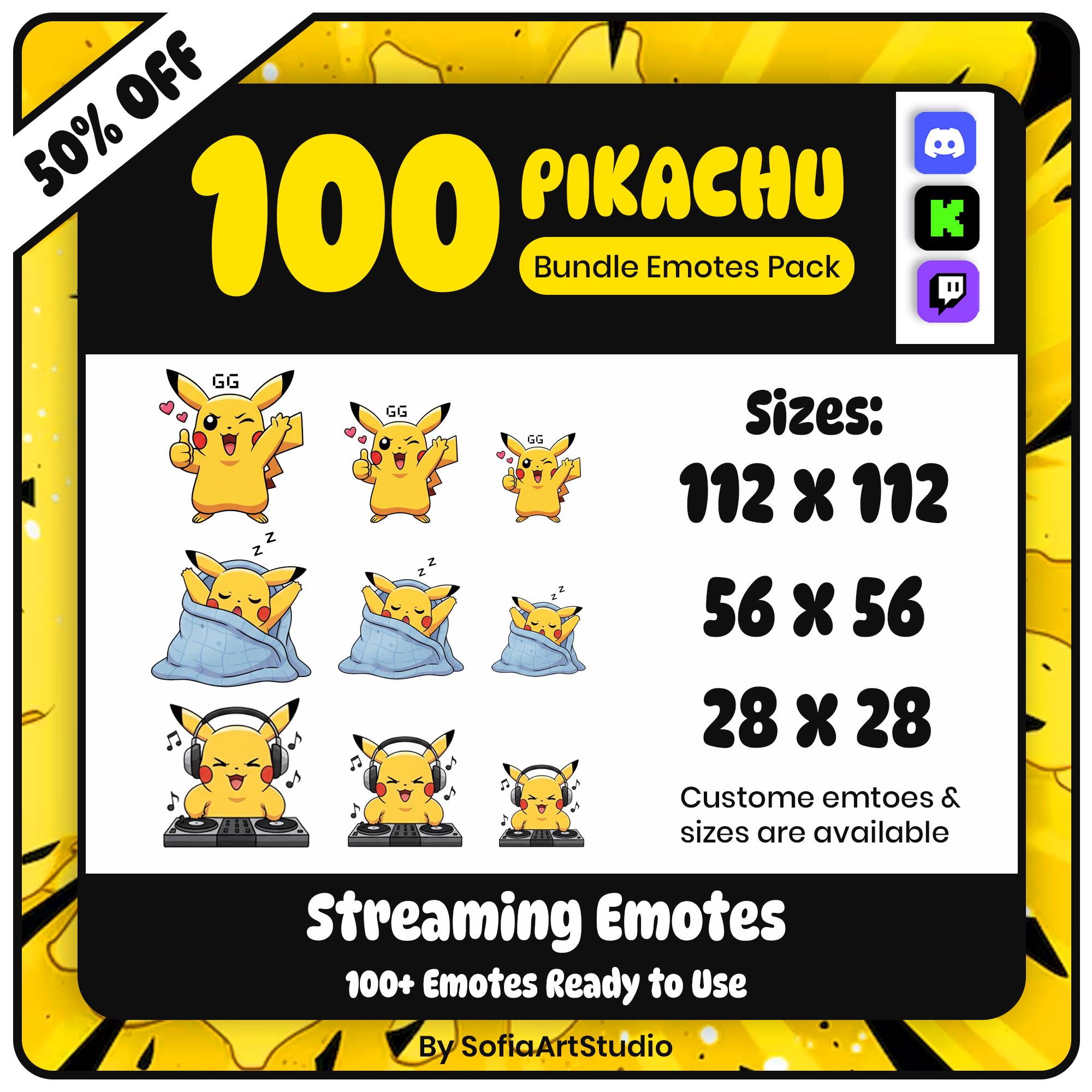 Mouse Emotes 100+ Electric Mouse Emotes | Kawaii Chibi Twitch, Discord, Kick ...