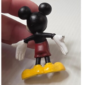 Disney Mickey Mouse PVC Figure 2 Inch Multicolor Fair Vintage Figurine image 3