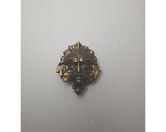 1975年製ベルガモット・ブラス・ワークス グリーンマン ベルトバックル アメリカ製 ヴィンテージ