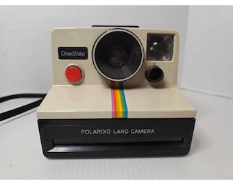 Polaroid OneStep SX-70 Camera Rainbow Stripe Instant Land Camera