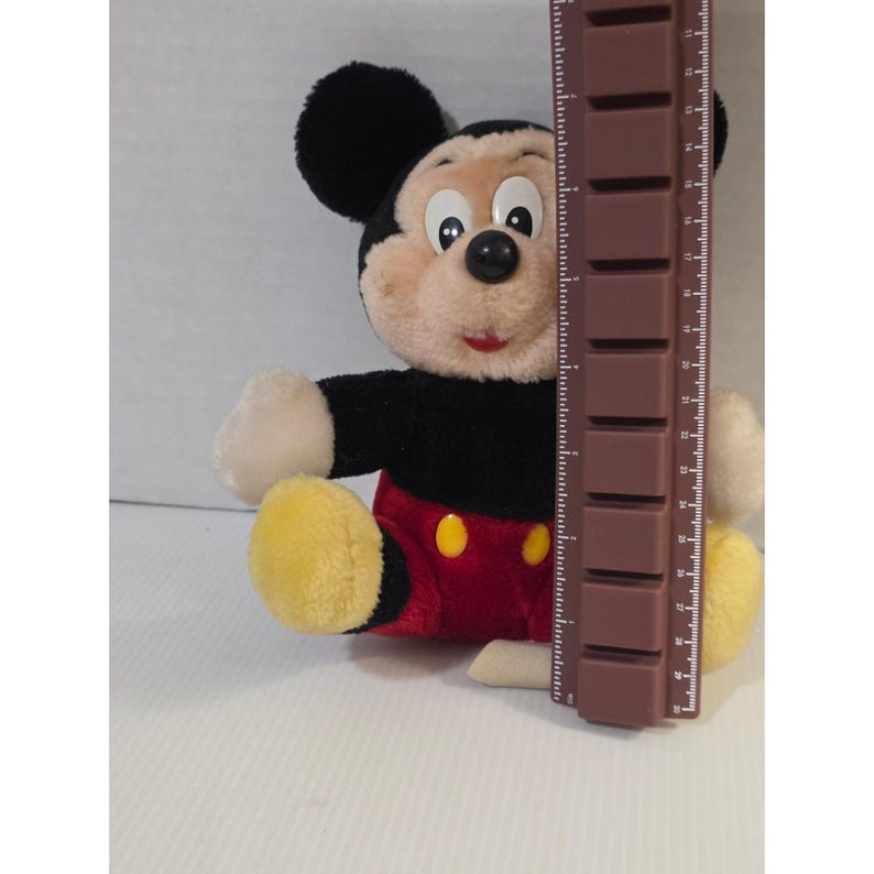 Vintage Disney Mickey Mouse Plush Disneyland Walt Disney World Toy image 6