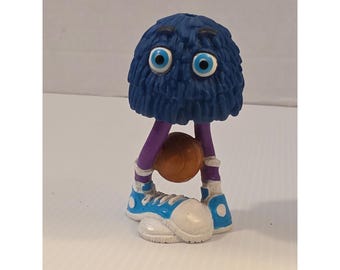 Giocattolo Happy Meal di McDonald's OS Blue Fair 1989 Divertente Fry Friends Basket Fry Guy