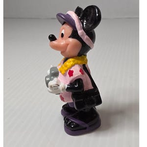 Disney Mickey Mouse PVC Figure Small Pink Good Mickey Mouse Tourist Applause image 4