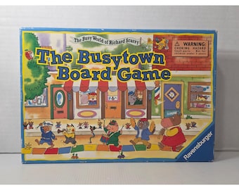 Ravensburger Richard Scarry Busytown Board Game OS Multicolor Good 1996 as-is