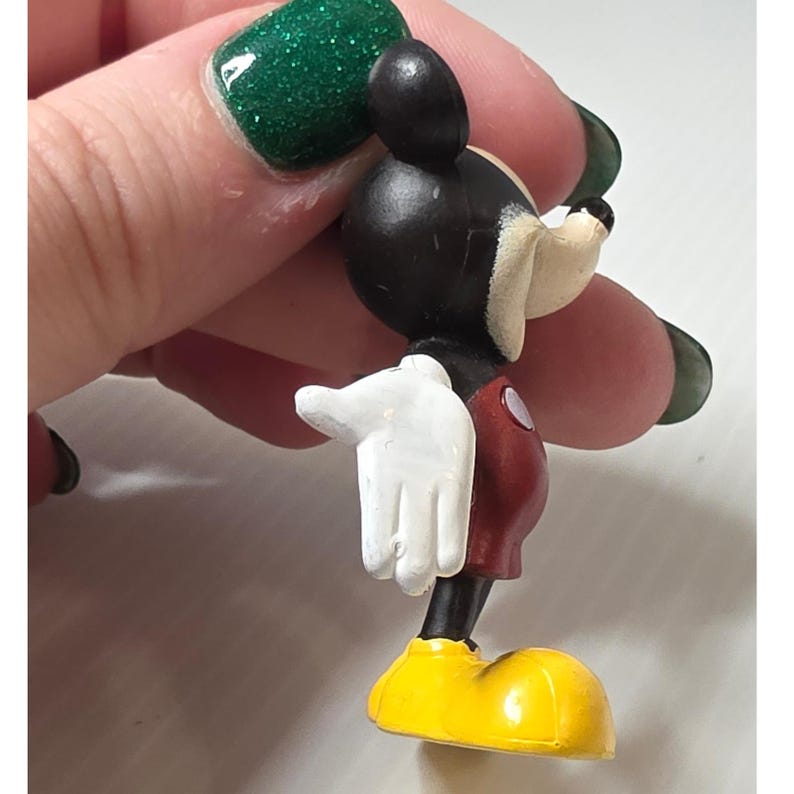 Disney Mickey Mouse PVC Figure 2 Inch Multicolor Fair Vintage Figurine image 4