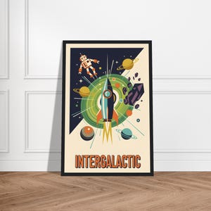Wall Poster "Intergalactic" - Poster Mid-Century Modern