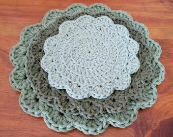 Cotton Crochet Pot Holders