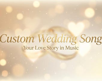 Personalisierter Hochzeitssong • Personalisierte erste Tanzmusik (Lyric Sheet PDF)