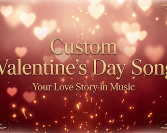 Benutzerdefiniertes Valentinstagslied • Personalisiertes romantisches Geschenk