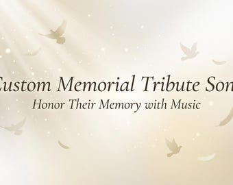 Personalisiertes Song Gedenken • Benutzerdefinierte Tribute Musik & Texte