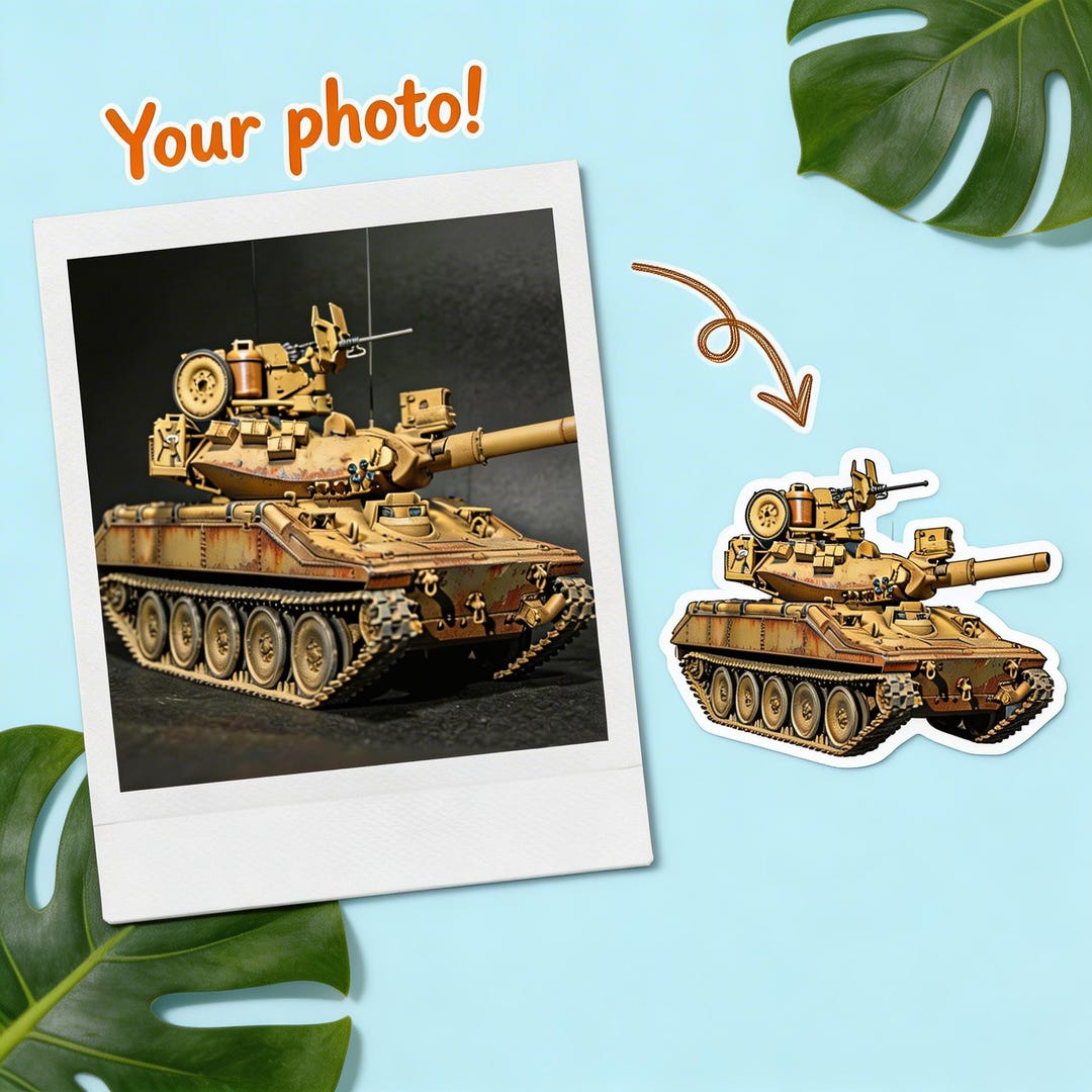 Tank Sticker Military Model Realistic Decal Gift for Collectors - Etsy