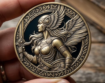 Médaillon de Valkyrie, présentoir de Viking nordique, collection de gravure personnalisée, cadeau parfait, festival des Vikings