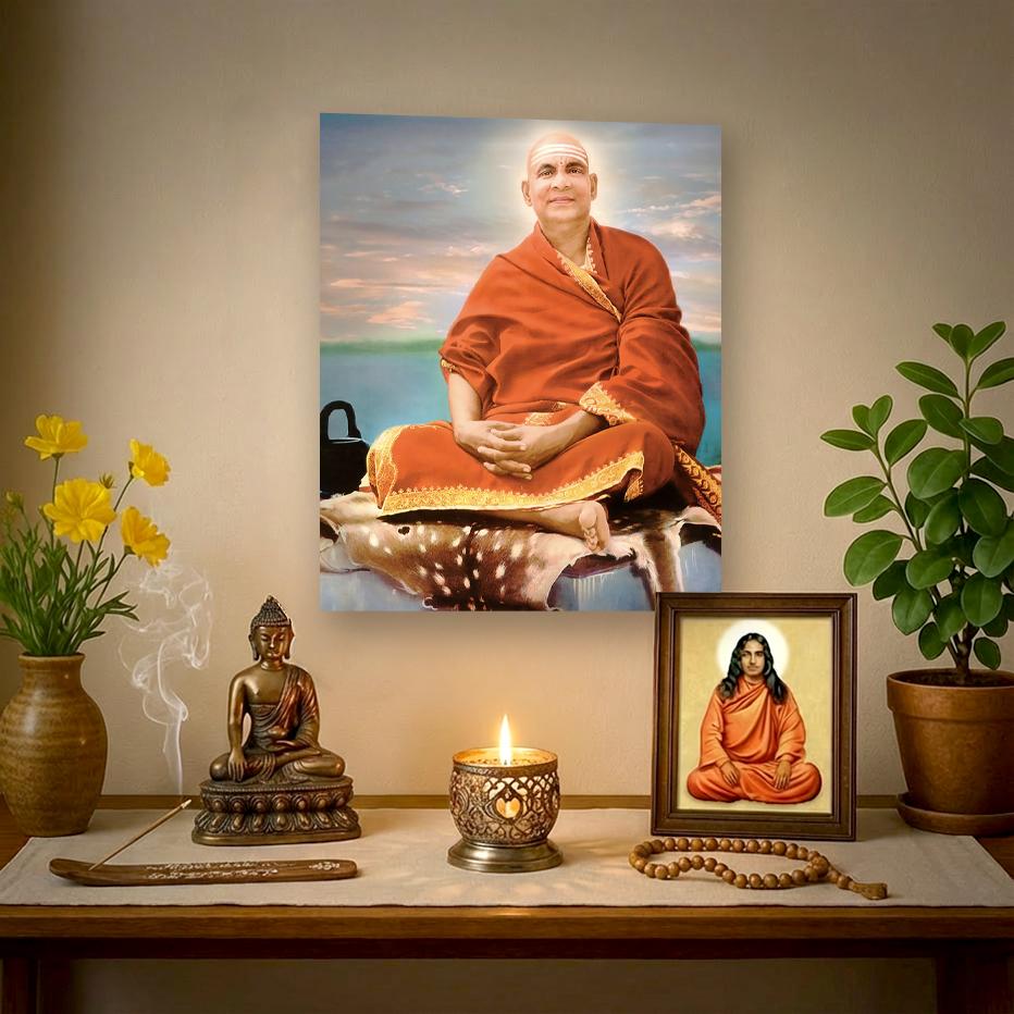 Swami Sivananda — Restored Color Portrait, Yoga Master of Rishikesh ...