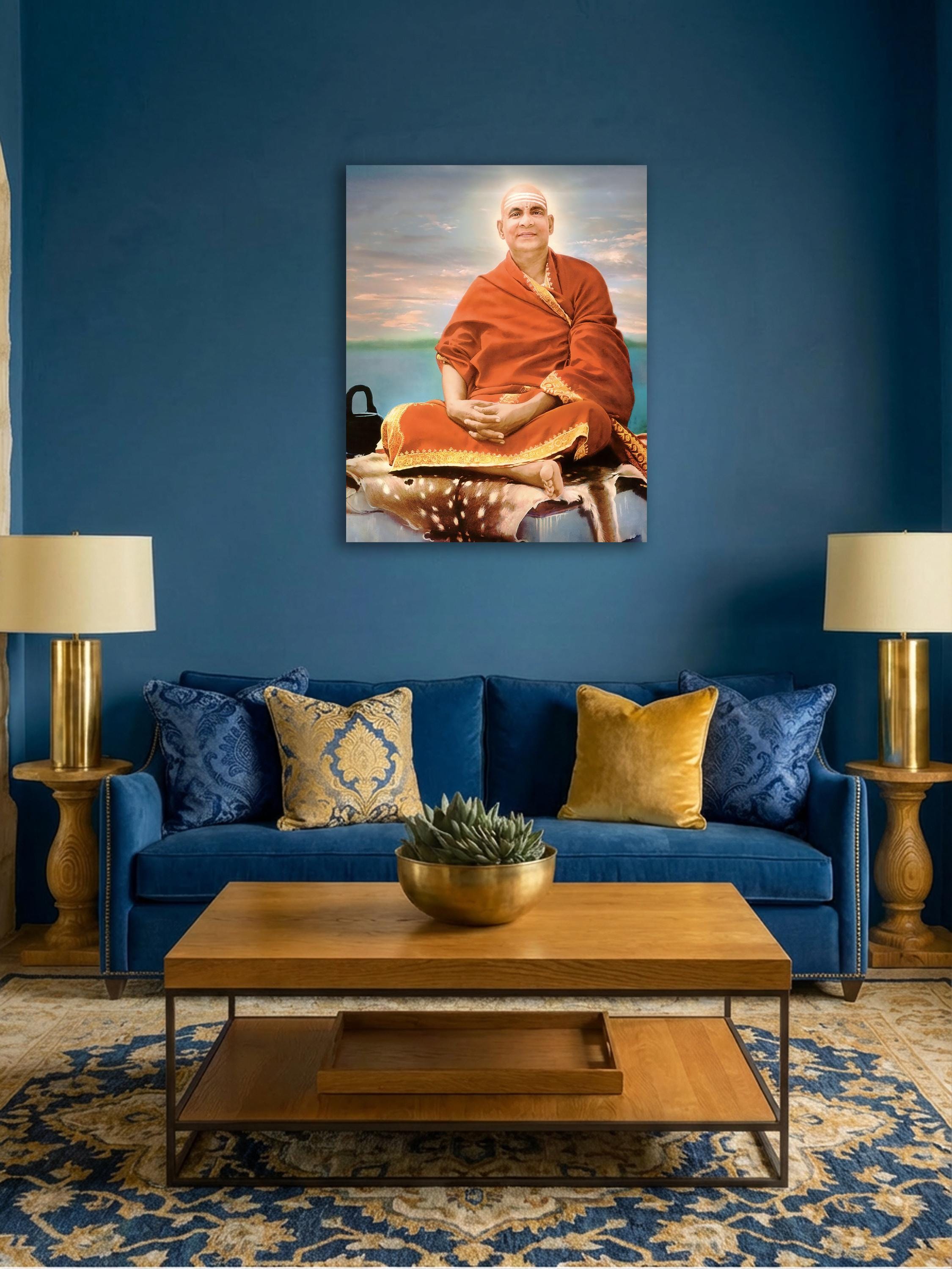Swami Sivananda — Restored Color Portrait, Yoga Master of Rishikesh ...