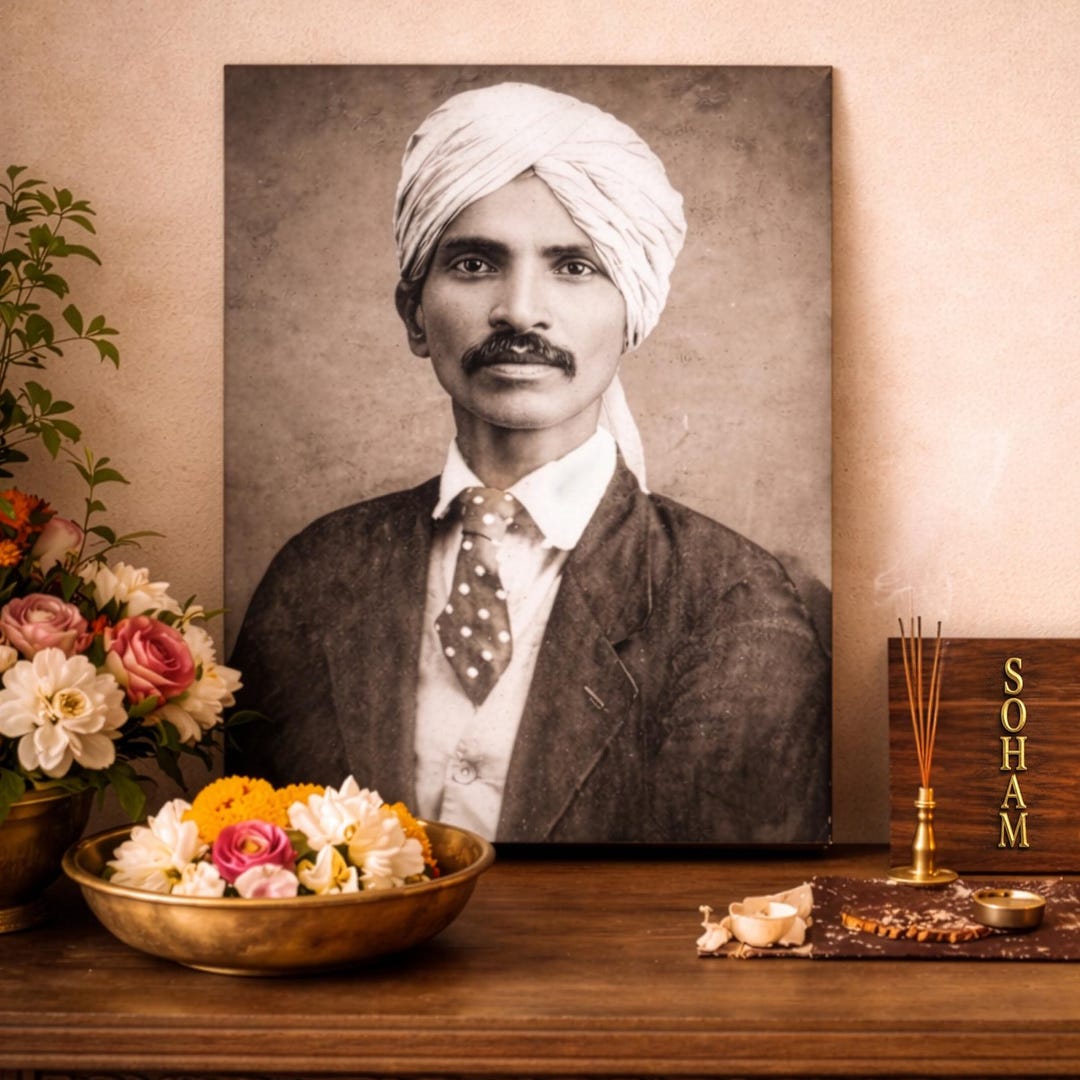 Gajanana Maharaj Portrait – Saint of Soham Yoga – Spiritual Wall Art - Etsy