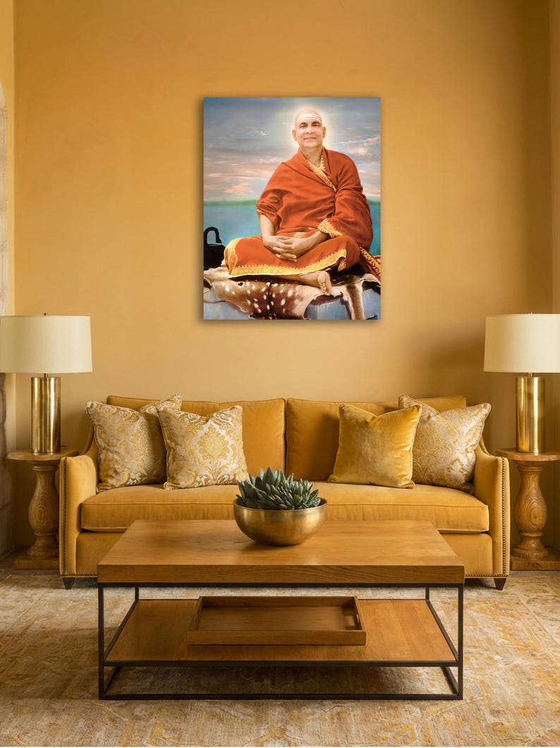 Swami Sivananda — Restored Color Portrait, Yoga Master of Rishikesh ...