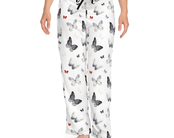 Pantalones de pijama con mariposas Monarch & Sketch / Ropa de dormir para mujer