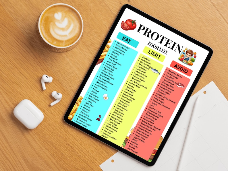 Protein Food List Printable | High Protein Foods Chart | Protein-Rich Grocery List | Protein Sources PDF Download image 10