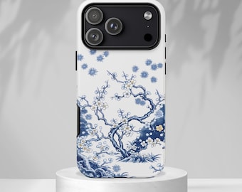 Blue White Porcelain Phone Case | Chinoiserie Floral Grandmillennial iPhone Cover
