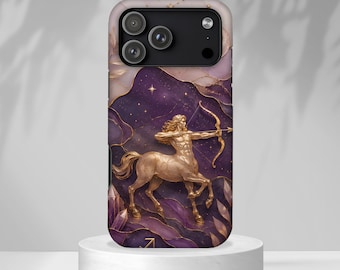 Sagittarius Zodiac Phone Case, Archer Constellation iPhone Case, Celestial Astrology Cover, Sagittarius Gift