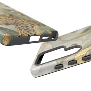 Leopard Phone Case, Elegant Big Cat Art Cover, Jungle Wildlife Aesthetic, Nature Lover Protective Case Gift image 18