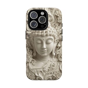 Buddha Phone Case | Carved Stone Art, Dual Layer Protective Cover (iPhone, Samsung) image 10
