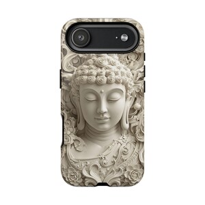 Buddha Phone Case | Carved Stone Art, Dual Layer Protective Cover (iPhone, Samsung) image 8