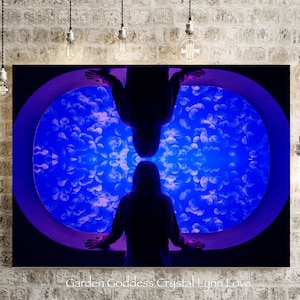 Reflet miroir Deep Blue Sea, Impression de photographie, Téléchargement numérique instantané, Aquarium, Réflexion, Méduse, Méditation, Imagination, Océan