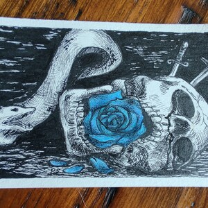 Mi manchi... - Cartolina d'arte originale