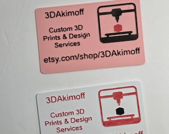 Biglietto da visita NFC personalizzato: biglietto da visita intelligente stampato in 3D