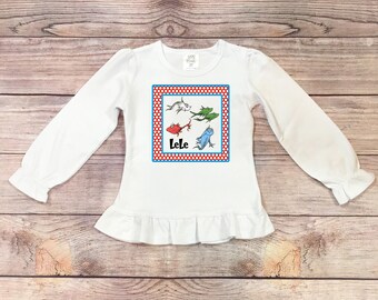 One Fish Two Fish  -  Seuss Characters - Read Across America Personalized Direct to Garment Printed Shirt