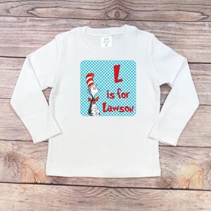 La carta es para - Read Across America Dr. Seuss Camisa estampada personalizada directa a la prenda