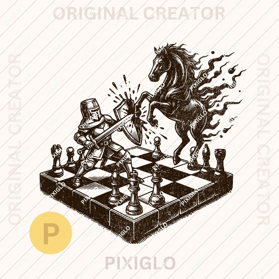 Cowboy Chess PNG, SVG Horse Vintage Line Art Png * Chess Game, Rodeo ...